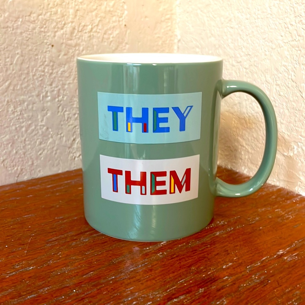 They Them Pronouns Mug LGBTQ+ by Room Essentials from Target. New.